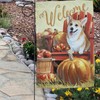 GiftWrap Etc Corgi Fall Welcome Garden Flag – 12" x