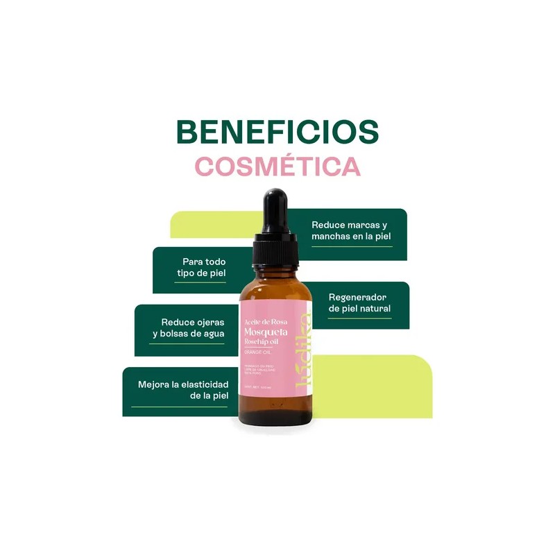 Aceite De Rosa Mosqueta Virgen 100ml Lúdika Todo Tipo De