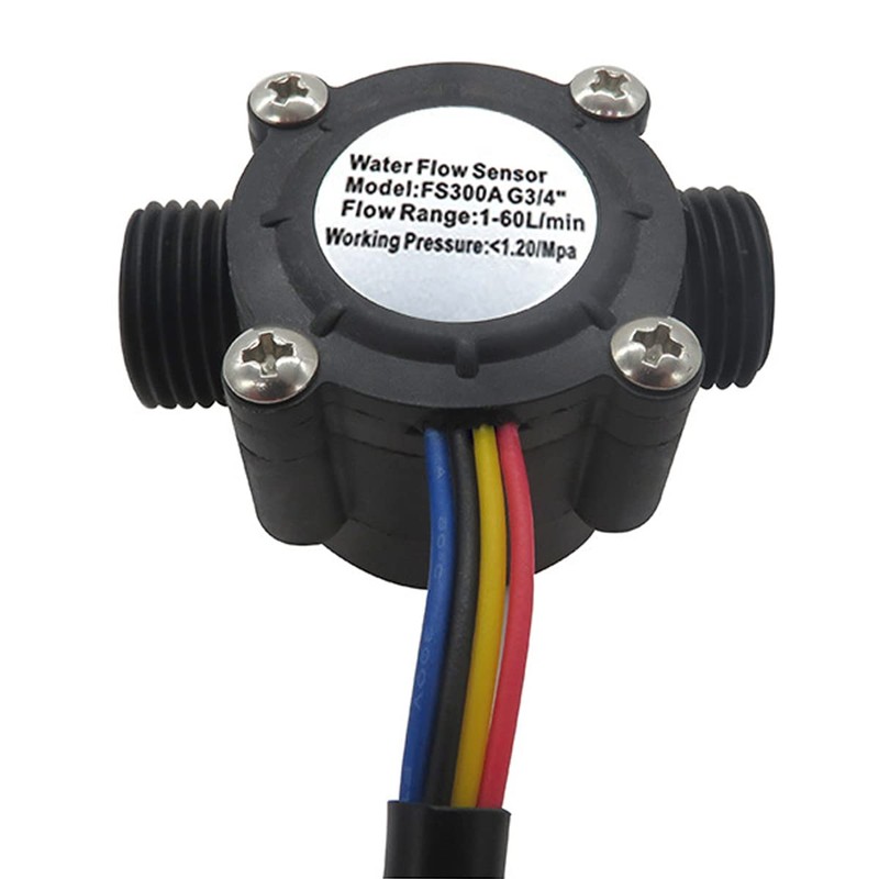 Hall Effect Sensor, 2PCS 3/4" Water Flow Sensor, Control Hall
