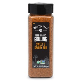 Watkins 1868 Organic Grilling Sweet and Savory Rub Seasoning, Bulk 10 oz (Pack of 1)