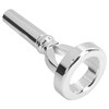 Tuba Mouthpiece, Classic Sousaphone Mouthpiece, Silver Plated, Music Practice Standard