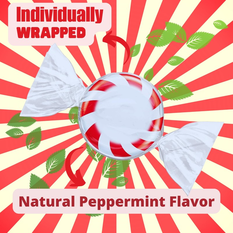 JD Bargain Outlets Starlight Peppermint Mints - 1 lb Bulk