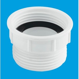 McALPINE 1¼" European to UK Waste Outlet Adaptor Flush Coupling 32MM S12A-F