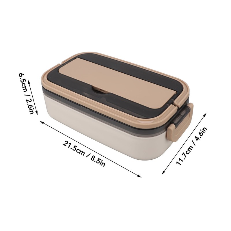 304 Stainless Steel Bento Box Adult Lunch Box Single Layer