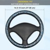 Embossed Skull Steering Wheel Cover, Skull Car Accessory, Microfiber Leather