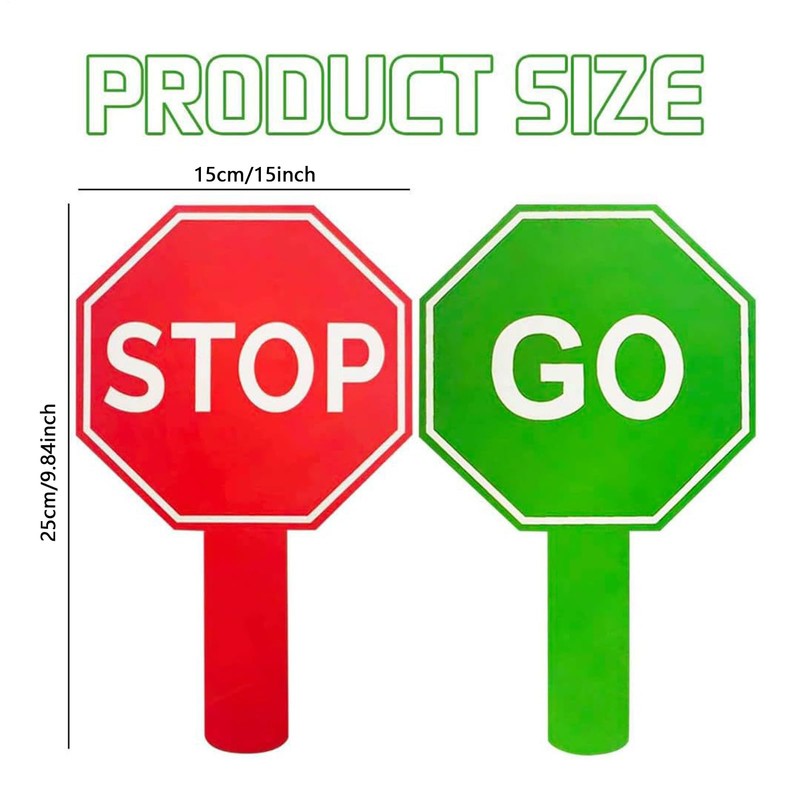 Handheld Stop Sign | Guard Stop Signs | Waterproof Double-Sided