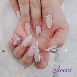  Invitation handmade nail tips ✨ - Long Oval /  초대 수제네일팁 ✨ - 롱오발
