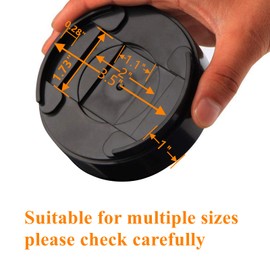 Yopay 8 Pack Adjustable Bed Risers, Stackable Round Heavy Duty Furniture Risers, Lifts Height 2.5cm, 5cm, or 7cm, Protect Floors and Surfaces