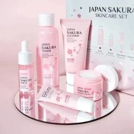 Set Skincare Japan Sakura Blossom Beauty 6pz P/rejuvenecer