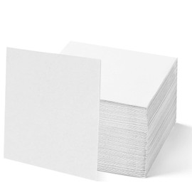 Cocktail Napkins Disposable Beverage Bar Napkins Black Linen-Like Square Napkins Party or Wedding 20×20cm,White,100 Pack