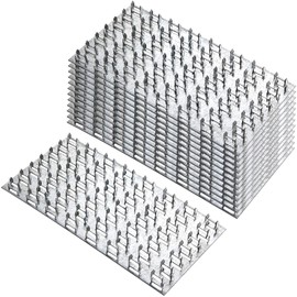Shimeyao 15 Pcs 4x8 Inch Pronged Truss Mending Plates Galvanized Repair Tie Plates Bracket 1mm Thick Nail Teeth 8mm High for Roofing Wood Trusses Timber Connectors