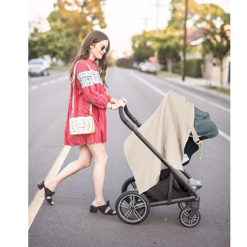 Konssy Muslin Nursing Cover for Baby Breastfeeding, Breathable 100% Cotton