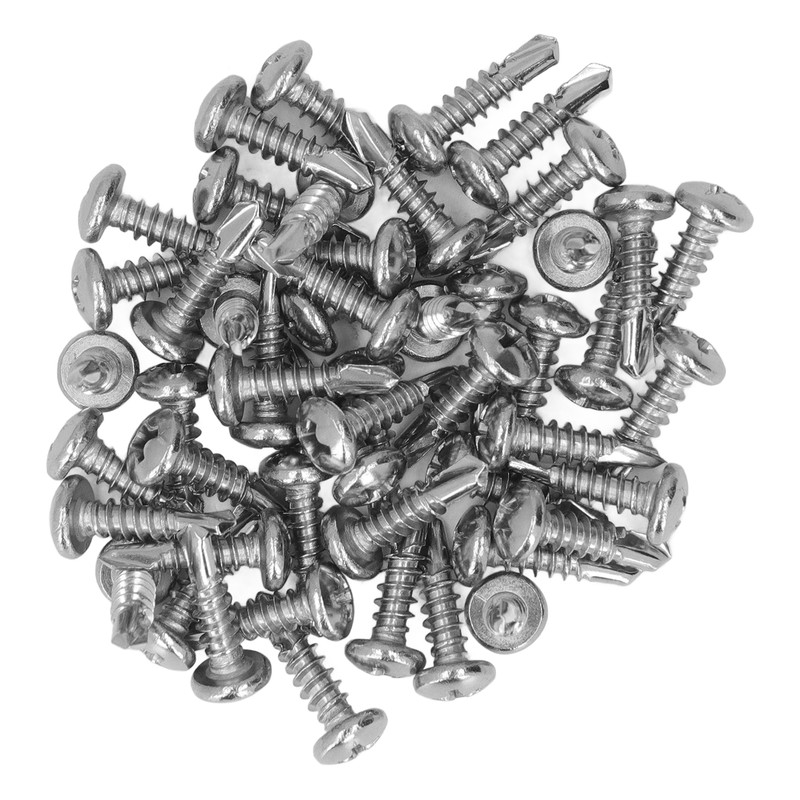 200PCS Round Head Drill Screws 304 Stainless Steel Self Drilling