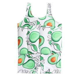 IBTOM CASTLE Kids Swimsuit with 8 Adjustable Buoyancy Sticks, Baby Boys Girls One Piece Swim Vest Toddler Colorful Swim Swimwear Safety Training Aid Infant Swimming Costume Avocado 18-24 Months