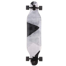 Junli 41 Inch Freeride Skateboard Longboard - Complete Skateboard Cruiser for Cruising, Carving, Free-Style and Downhill Grey Zone