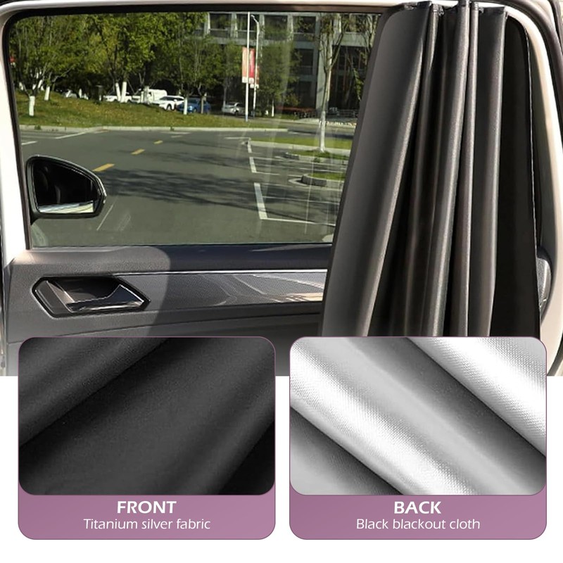 DACIRTY 4 PCS Side Window Windshield Sunshield, Full Shade Front