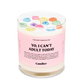 Can’t Adult Cereal Scented Candle, Natural Soy Candle w/Fruit Loops & Cereal Milk Notes, Aromatherapy Candle for Relaxation, Unique Candles Gifts for Women, 60-Hour Burn Time - Candier by Ryan Porter