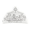 Mud Pie Kids Nativity Doodle Pillow