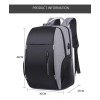 Yuqing Mochila Escolar Antirrobo Bolsa Impermeable Laptop Carga Usb