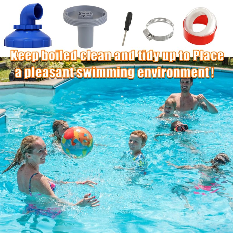 HUAREW 5pcs Pool Jet Nozzle Set, 360° Swivel Rotatable Pool