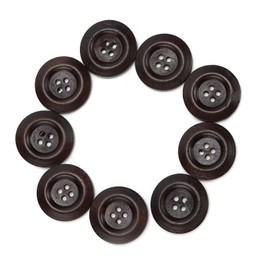 200 Uds Botones de Madera Café 4 Agujeros Botones Redondos de Madera Botones Artesanales de 1 Pulgada para Coser Abrigo Accesorios de Decoración de Ropa