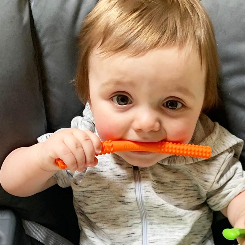 Original Hollow Teething Tubes (6.8’’) – Soft Silicone Teething Toys