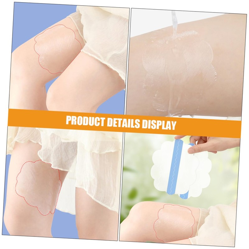 VICASKY 10pcs Transparent Thigh Chafing Patches Friction Stickers for Inner