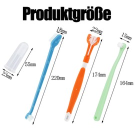 16 Stück Hundezahnbürste für Kleine Hunde, Zahnbürste Haustier Klein, Hunde Zahnbürste, Zähne für Haustiere, Zahnpasta Hund, Zahnbürste für Hunde, Hund Zahnbürste, Fingerlinge Hunde Zahnpflege