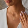 MFRYK Heart Cross Necklaces For Women,14K Real Gold Plated Dainty