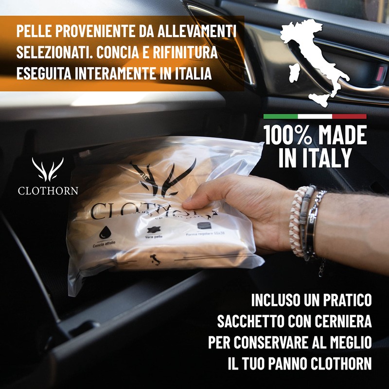 Clothorn® Professional Car Suede Leather - Made in Italy -