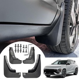 KEAIDAP Mud Flaps for Hyundai Kona 2024 2025 - No Drilling Required Splash Guards Front & Rear Fender Flaps for Hyundai Kona/Kona EV 2024 2025 Exterior Accessories (Not Fit for N Line Model)