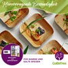 GoBeTree Square Palm Leaf Bowls 14 x 14 cm, Eco-Friendly,