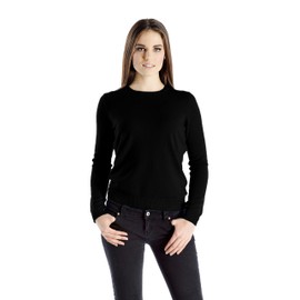 Cashmere Boutique 100% Pure Cashmere Crew Neck Sweater for Women – Long Sleeve, Classic Style, Soft and Warm Pullover Sweater