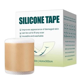 Cinta de silicona para eliminar cicatrices (rollo de 3 m), eliminación de cicatrices de grado médico profesional, reutilizable, elimina cicatrices ant