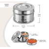 Milton Bocadillo de acero inoxidable Tiffin, 700 ml, acero liso