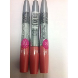 Maybelline LOT OF 3 - MAYBELLINE SUPERSTAY LIPCOLOR- 16 HOURS COLOR + BALM ( Shell #710 )