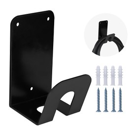 Tera EV Charging Cable Holder: Heavy Duty Wall Mount J-Hook with Screws to Protect and Protect Electric Car Charging Cable in Garage Accessories for Electric Vehicle Charging Stations Black
