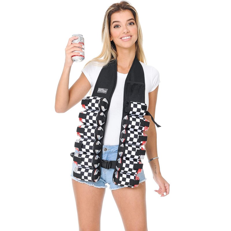 HOPS HOLSTER Ammo Pack 12 Can Beer Belt Vest (Racing