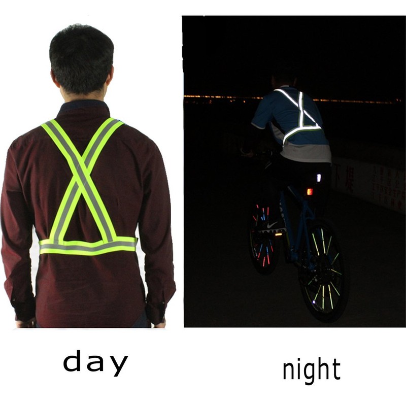 Comidox Reflective Vest with Hi Vis Bands, Fully Adjustable &