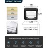 Solar Post Lights Outdoor, Modern Exterior Stainless Steel Pillar Light,