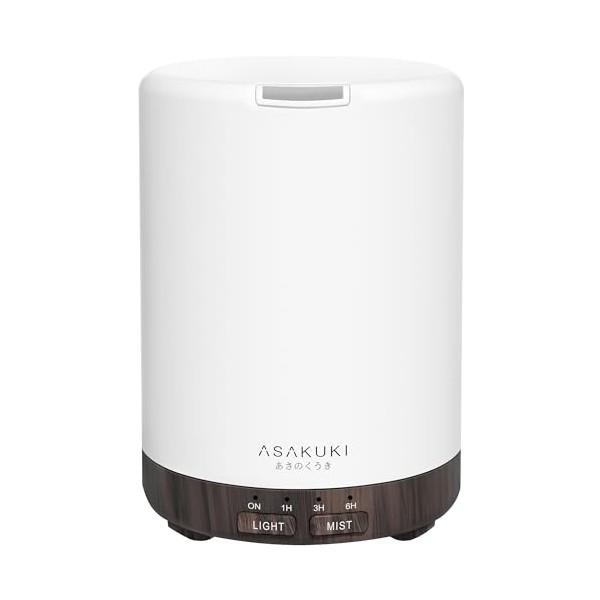 ASAKUKI ASAKUKI 300ML Essential Oil Diffuser, Quiet 5-in-1 Premium Humidifier,