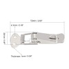 sourcing map Spring Loaded Toggle Latches, 72mm Length Iron Hasps