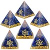 KYEYGWO Positive Energy Pyramid Gemstone, Star of David Pyramid Reiki