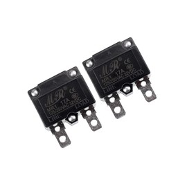 RKURCK RKURCK 17 Amps Thermal Circuit Breakers 125/250VAC 32VDC Automatic Reset Relay Fuse Current Overload Protector Switch 17A 2 Pack