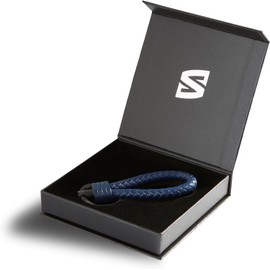SERASAR Llavero de Piel Strong con Llavero de Acero Inoxidable - Anillos Adicionales para Llaves Pequeñas - Ideal para Llaves Coche, Moto, Bicicleta y Casa - con Caja Regalo
