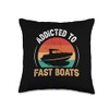 Drag Boat Racing Speedboat Racer Race Boating Motorboat Lake Throw