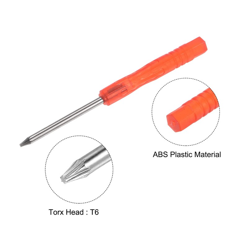 sourcing map Mini Torx Screwdriver T6 Star Head for Watch