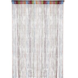 Ousuwo Rainbow Sparkle Thread Curtain for Doorway & Background Decor - Glittering Beaded Fly Screen for Patio, Parties & Photo Backdrops, 91cm x 200cm