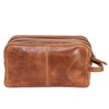 ALMADIH Pietro Premium Cowhide Leather Pencil Case Brown - Pen