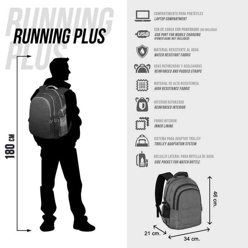Dragon Ball Plus Running Backpack Unity, darkblue, Einheitsgröße
